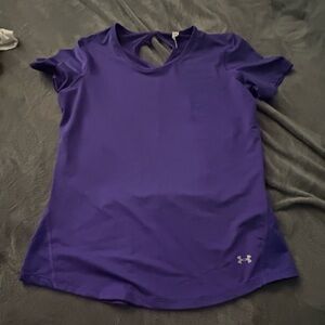 Under Armour Women's Vivid Purple Short Sleeve Tee